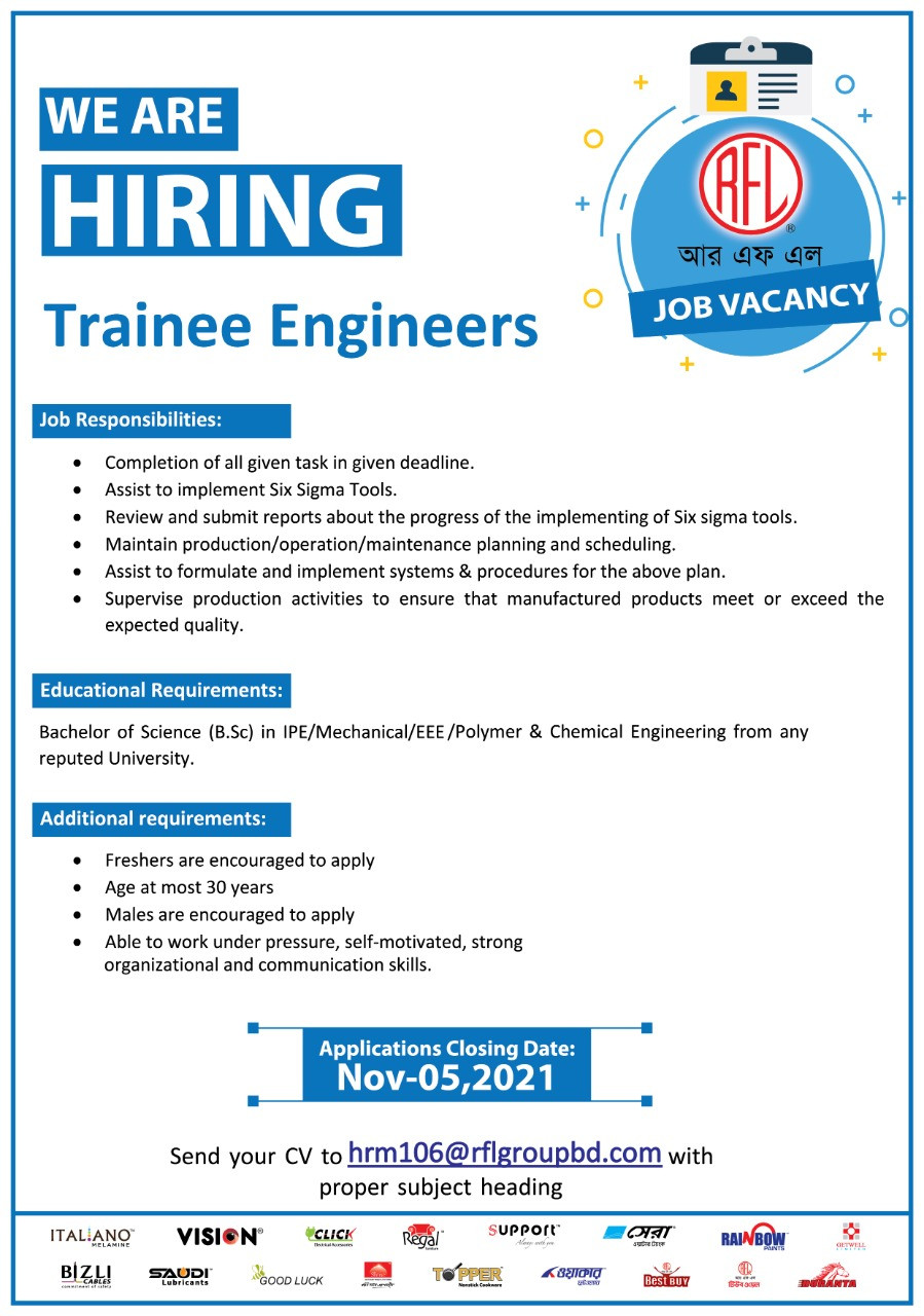 Trainee engineer store jobs